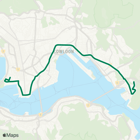 Kowloon Motor Bus Lam Tin (Kwong Tin Estate) - Kowloon Sta map