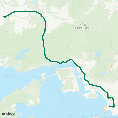 Kowloon Motor Bus Hung Shui Kiu (Hung Fuk Estate) - Jordan (W Kowloon Sta) map