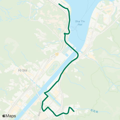 Kowloon Motor Bus Kwong Yuen - Hong Kong Science Park map
