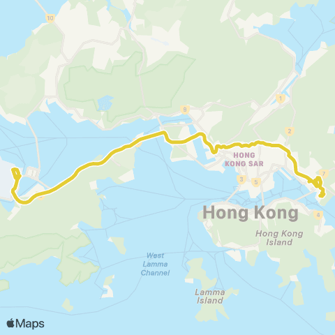 Citybus Yau Tong - Skycity map