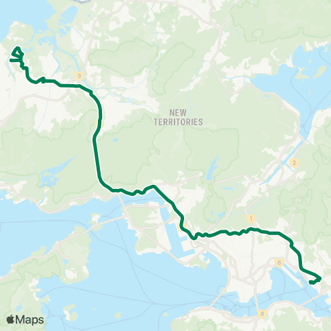 Kowloon Motor Bus Tin Yan Estate - Kwun Tong Ferry map