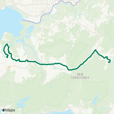 Kowloon Motor Bus Tai Po Market Station - Tin Yiu map