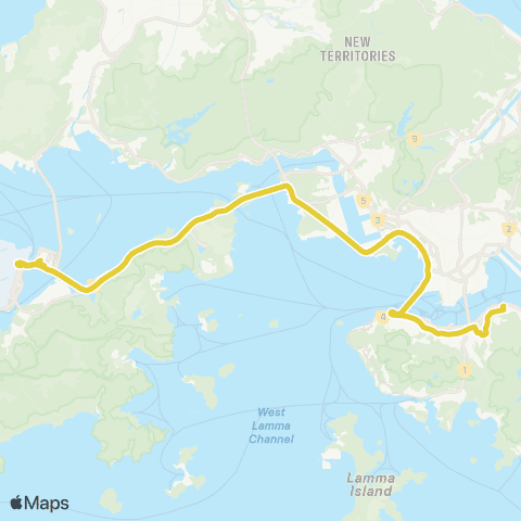 Citybus N Point Ferry Pier - Hzmb Hong Kong Port map