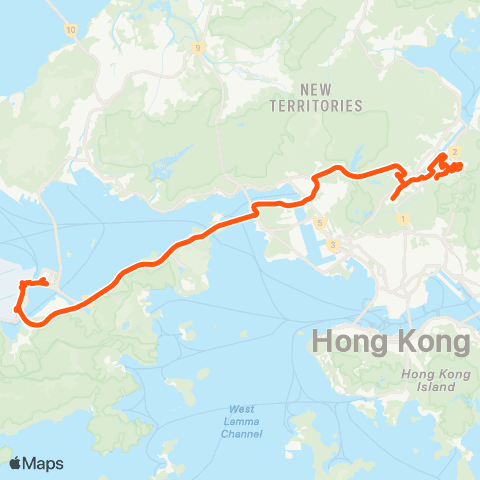 Long Win Bus Shui Chuen O - Hzmb Hong Kong Port map