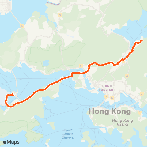 Long Win Bus Wu Kai Sha Station - Hzmb Hong Kong Port map