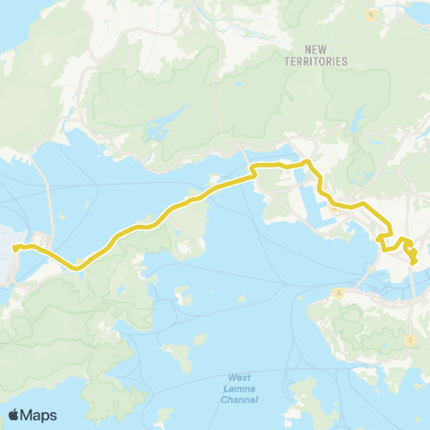 Citybus Hung Hom Sta - Airport (Ground TC) map