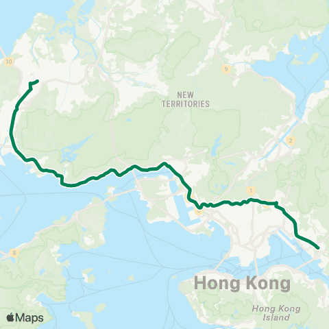 Kowloon Motor Bus Hung Shui Kiu (Hung Fuk Estate) - Lam Tin Sta map