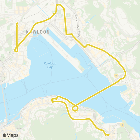 Citybus Ma Tau Wai Estate - Shau Kei Wan map
