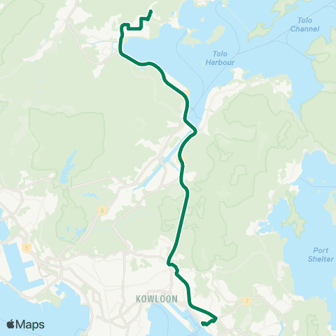 Kowloon Motor Bus Kwun Tong Ferry - Education Univ of Hong Kong map