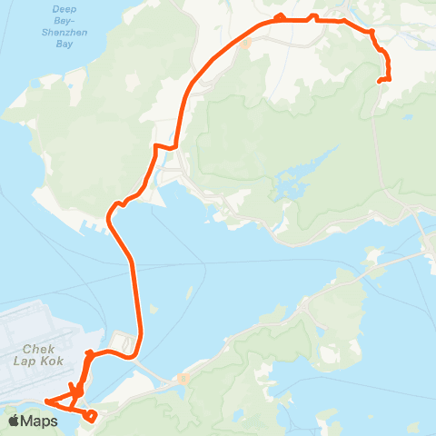 Long Win Bus Pat Heung Rd - Airport (Ground TC) map
