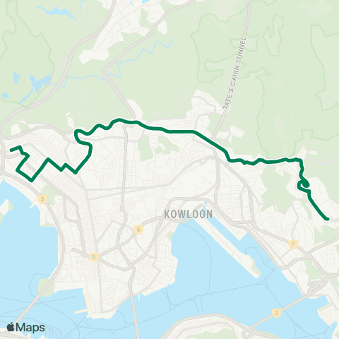 Kowloon Motor Bus On Sau Road - Lai Chi Kok Station map