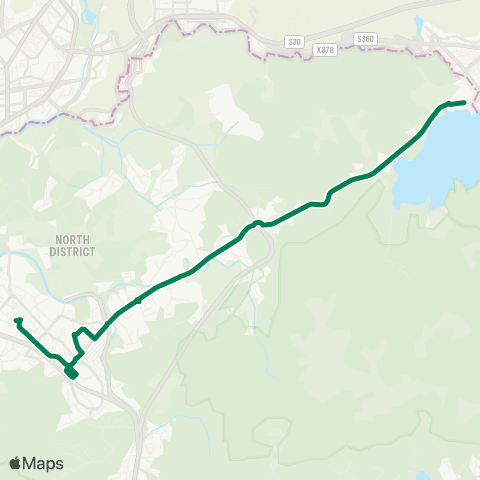 Kowloon Motor Bus Sheung Shui - Sha Tau Kok map