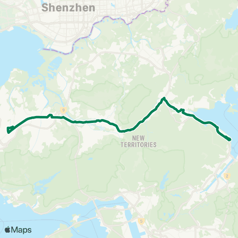 Kowloon Motor Bus Hung Shui Kiu (Hung Yuen Rd) - Hong Kong Science Pk map