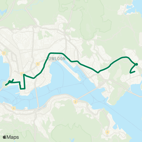 Kowloon Motor Bus Sheung Tak - Kowloon Station (via M+) map