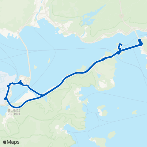 Ma Wan Residents' Services Ma Wan (Tung Wan Bus Terminus) - Hong Kong International Airport (Circular) map