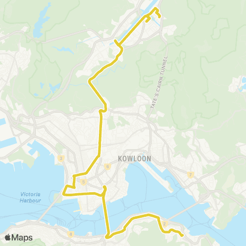 Citybus Shek Mun Estate - Sai Wan Ho map