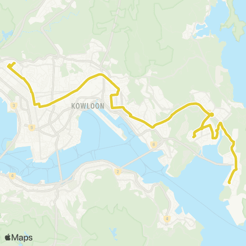 Citybus Tseung Kwan O Industrial Estate - So Uk (via Fire and Ambulance Services Academy) map