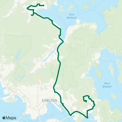 Kowloon Motor Bus Hong Sing Garden - Tai Po Industrial Estate map