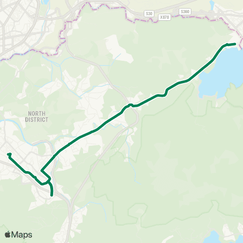 Kowloon Motor Bus Sheung Shui - Sha Tau Kok map