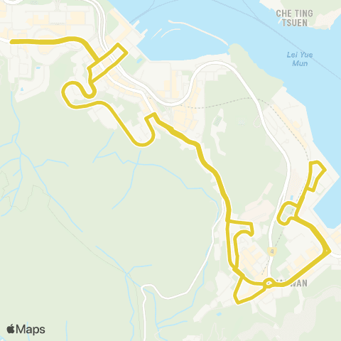 Citybus Heng Fa Chuen (Citybus Chong Fu Rd Garage) - Quarry Bay (Circular) map