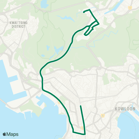 Kowloon Motor Bus Mei Tin - Mong Kok (Bute Street) map