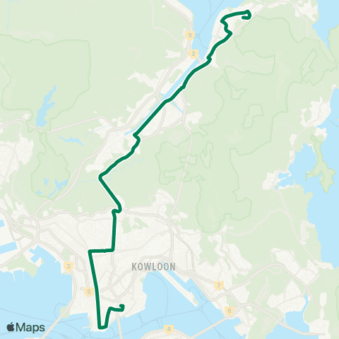 Kowloon Motor Bus Kam Ying Court - Hung Hom Station map