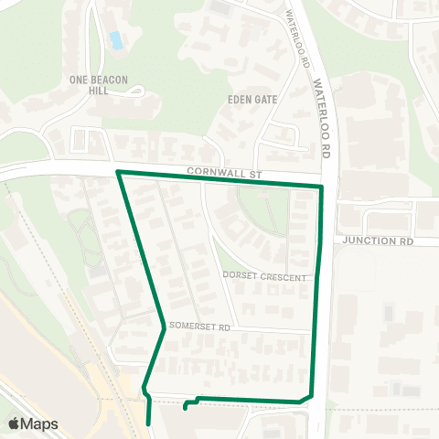 Green Minibus Services Kowloon Tong (Suffolk Rd) Public Transport Interchange - Beacon Hill (Circular) map