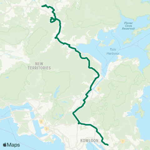 Green Minibus Services Sheung Shui Station - Yue Man Square map