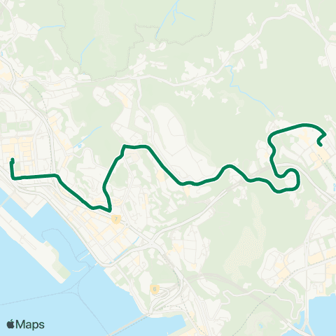 Green Minibus Services Po Lam - Kowloon Bay map