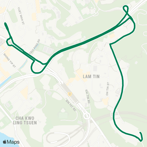 Green Minibus Services South Horizons - Queen Mary Hospital map