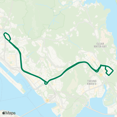 Green Minibus Services Yuk Ming Court - Choi Hung (Circular) map