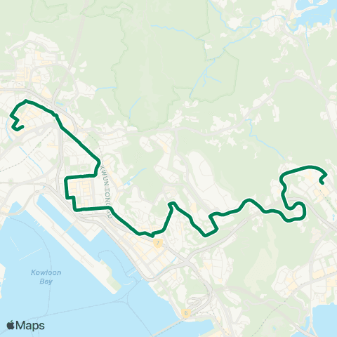 Green Minibus Services Po Lam - San Po Kong map