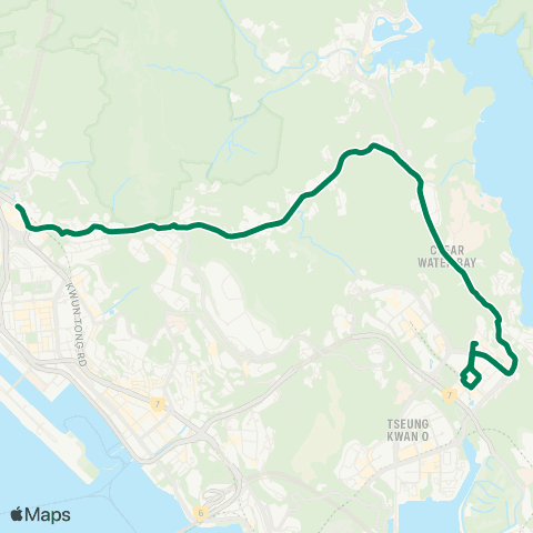 Green Minibus Services Hang Hau Village - Choi Hung Sta (Lung Cheung Rd) (Normal Route) map