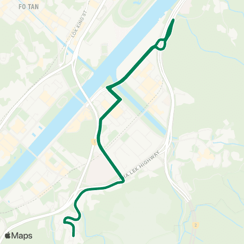 Green Minibus Services Shui Chuen O - Shatin Hosp (Circular) (Supplementary Departure) map