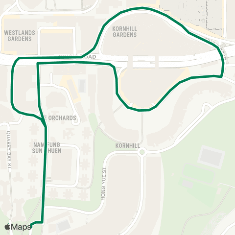 Green Minibus Services Mt Parker Lodge - Kings Rd (City Plaza) (Circular) map