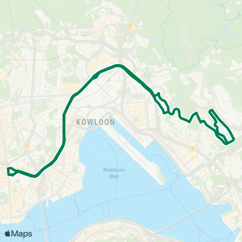 Green Minibus Services Lai Kong St - Tsuen Wan (Ham Tin St) map