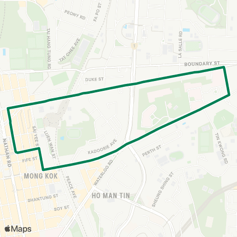 Green Minibus Services Po Lam Station - Tsui Lam map