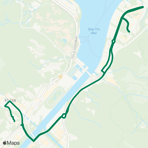 Green Minibus Services Sui Wo Court Phase I - Yiu On (Hang Hong St) (Circular) (Supplementary Service Route) map