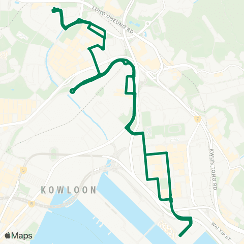 Green Minibus Services Mayfair Gardens - Cheung On Estate (Circular) (Short Working Services) map