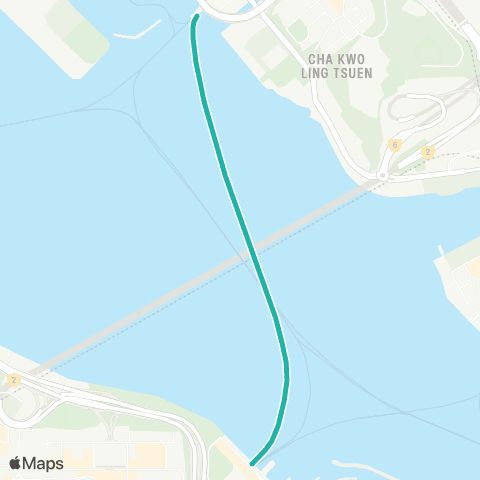 Hong Kong Ferries Sai Wan Ho - Kwun Tong map