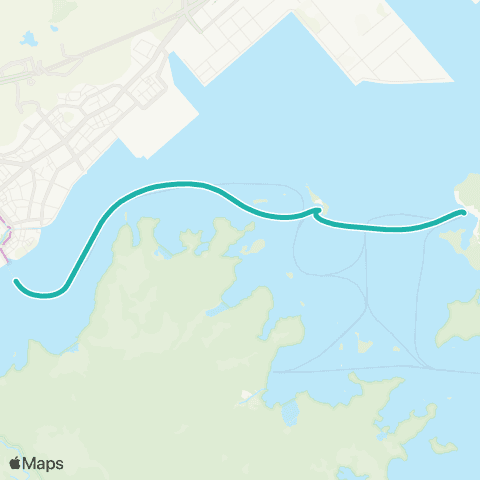 Hong Kong Ferries Sha Tau Kok - Kat O map