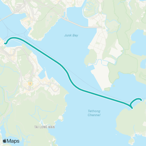 Hong Kong Ferries Sai Wan Ho - Tung Lung Island map
