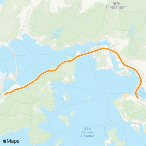 Hong Kong Rail Tung Chung Line map