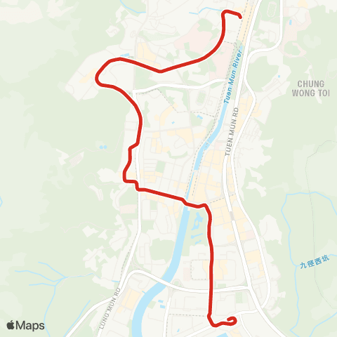 Hong Kong Rail Sam Shing - Siu Hong map