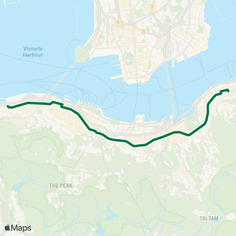 HK Tramways North Point - Shek Tong Tsui map