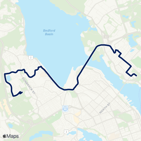 Halifax Transit Flamingo map