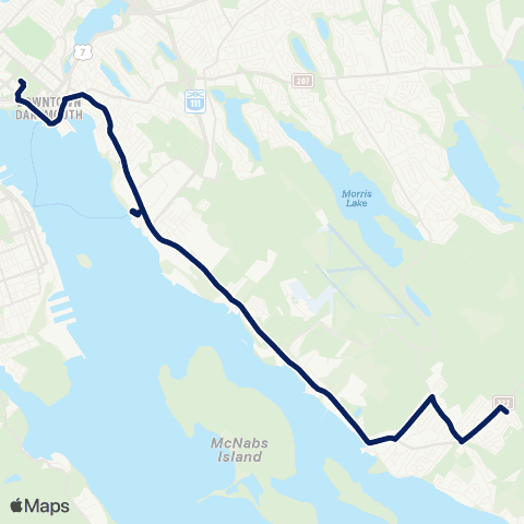 Halifax Transit Eastern Passage map