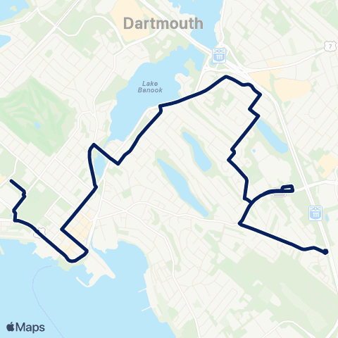 Halifax Transit Grahams Grove map