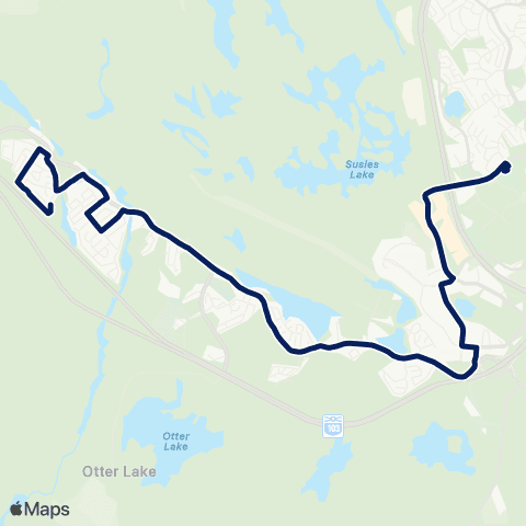 Halifax Transit Lakeside - Timberlea map