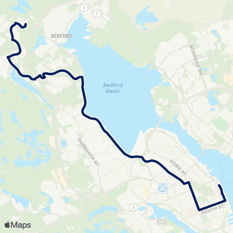 Halifax Transit Larry Uteck map